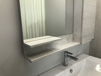 COMFORTY. Зеркало-шкаф "Верона-90" дуб белый фото в интернет-магазине Русалия