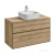 Тумба под раковину AQUATON Либерти 100 2 ящика, дуб эльвезия 1A279601LYC70 фото в интернет-магазине Русалия