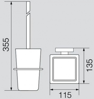 Держатель ёршика настенный VR.RMB-4990.CR Ramba Veragio фото в интернет-магазине Русалия