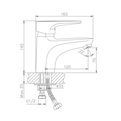 Смеситель для раковины с гигиеническим душем Haiba (HB1268) фото в интернет-магазине Русалия