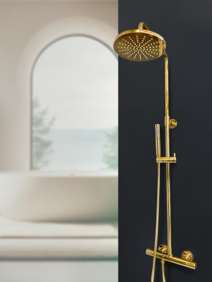 Душевая система с термостатом AltroBagno Costanza 0302 Or AltroBagnoCostanza0302Or фото в интернет-магазине Русалия