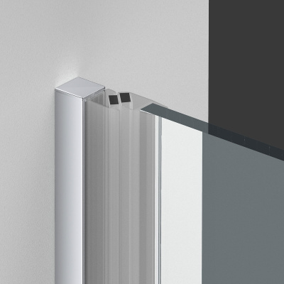 Душевая дверь Alpha VDP-3AL900CLB, черный, стекло прозрачное Vincea фото в интернет-магазине Русалия