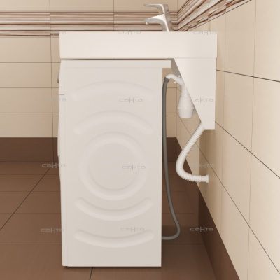 Раковина над стиральной машиной Юпитер 600/90/600 с комплектующими СаНта фото в интернет-магазине Русалия