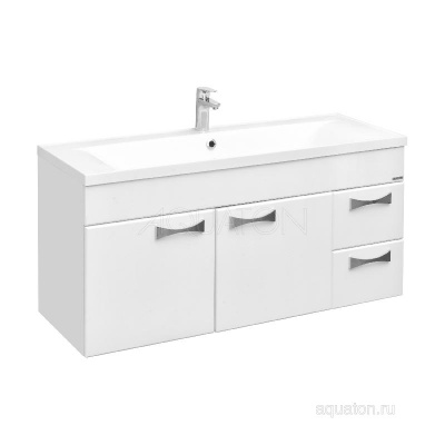 Тумба под раковину AQUATON Диор 120 белый 1A110601DR010 фото в интернет-магазине Русалия