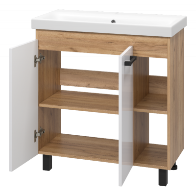 Тумба Крафт 80 с раковиной Cersanit Moduo Slim 80 Misty фото в интернет-магазине Русалия