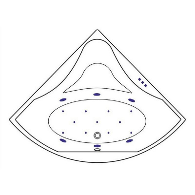 Гидромассажная ванна EXCELLENT Glamour 150x150 "RELAX" (хром) WAEX.GLA15.RELAX.CR фото в интернет-магазине Русалия