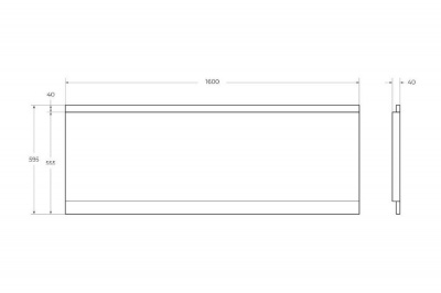 Передняя панель для акриловой ванны CEZARES EMP-160-SCR-W37 фото в интернет-магазине Русалия