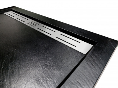 Душевой поддон квадратный 80х80 TRS80 STONE-BL черный Weltwasser фото в интернет-магазине Русалия