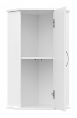 Шкаф Лилия 34 подвесной универсальный угловой Э-Лил08034-011бф Misty фото в интернет-магазине Русалия