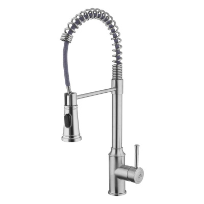 Смеситель для кухни FASHUN с вытяжной лейкой, сатин (A56008N) фото в интернет-магазине Русалия