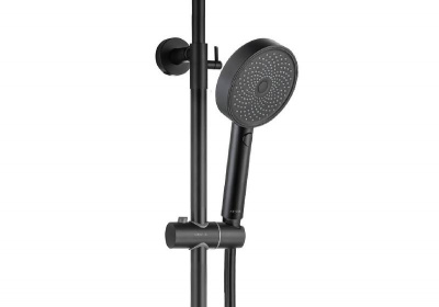 Термостатическая душевая система 3jet 260мм AQUATEK, матовый черный AQ2043MB фото в интернет-магазине Русалия