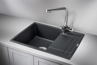 Кухонная мойка GRANULA (6501, ЧЁРНЫЙ) фото в интернет-магазине Русалия