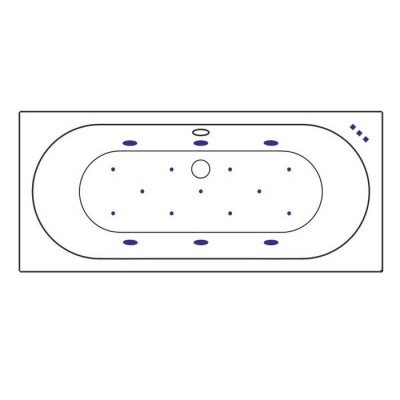 Гидромассажная ванна EXCELLENT Oceana 180x80 "RELAX" (золото) WAEX.OCE18.RELAX.GL фото в интернет-магазине Русалия