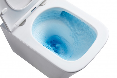 Унитаз подвесной безободковый с сиденьем микролифт GR-4479SQ tornado Grossman фото в интернет-магазине Русалия