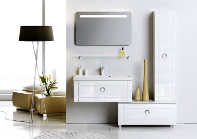 Тумба дополнительная 100 белый Inf.03.10  Infinity Aqwella фото в интернет-магазине Русалия