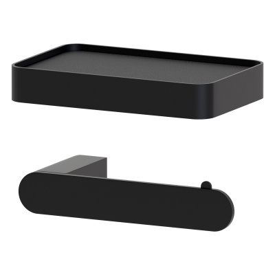 Держатель туалетной бумаги с полкой 7726 Schwarz Artwelle фото в интернет-магазине Русалия