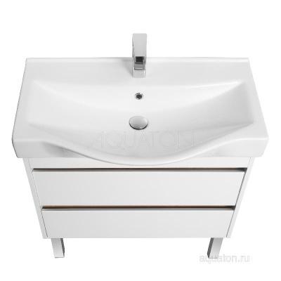 Тумба под раковину AQUATON Нортон 80 белая 1A248901NT010 фото в интернет-магазине Русалия