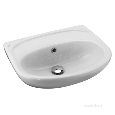 Раковина Santek Анимо 50 без отверстия под смеситель 1WH110493 фото в интернет-магазине Русалия