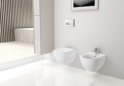 Комплект унитаз Acanto Rimfree с инсталляцией 500.128.21.A Geberit фото в интернет-магазине Русалия