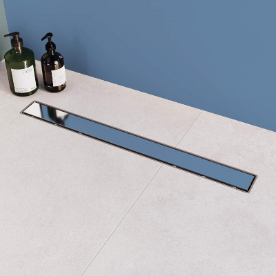 Душевой лоток Drain Leo-11 с универсальной решеткой, 40 см RGW фото в интернет-магазине Русалия