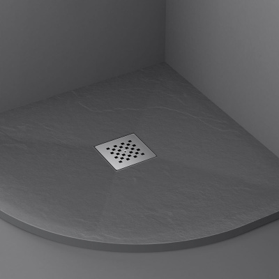 Поддон для душа из искусственного камня VST-4SQ1010A, 1000*1000*25, антрацит Vincea фото в интернет-магазине Русалия