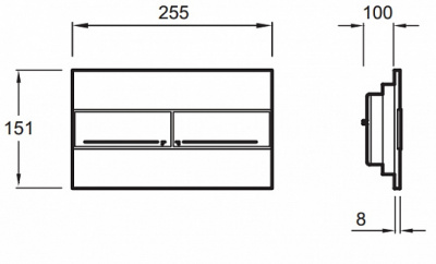 Клавиша смыва хром E4316-CP Jacob Delafon фото в интернет-магазине Русалия