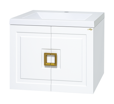 Тумба Галвер 60 подвесная с раковиной Эстет Монако 60 Misty фото в интернет-магазине Русалия