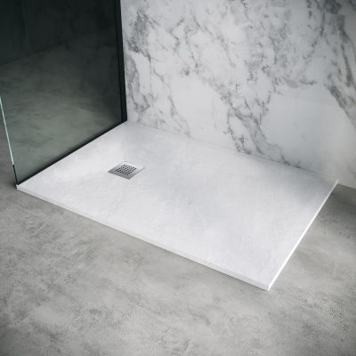 Поддон каменный прямоугольник белый (80*100*2,5) Strong GR-S180100Q Grossman фото в интернет-магазине Русалия