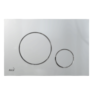 Клавиша смыва THIN M672 хром матовый Alcaplast фото в интернет-магазине Русалия