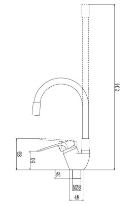 Смеситель для кухонной мойки Fmark (FM4104-12) фото в интернет-магазине Русалия
