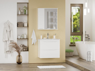 Тумба Атлантик 70 подвесная с раковиной Misty Атлантик 70 Misty фото в интернет-магазине Русалия