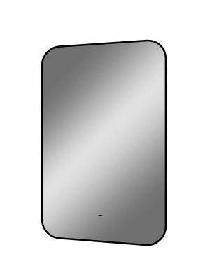 Зеркало с подсветкой Torry 500х700 черная краска, бесконтактный сенсор овальный, открытая подсветка ЗЛП1530 Continent фото в интернет-магазине Русалия