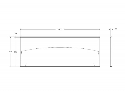 Передняя панель для акриловой ванны CEZARES ECO-140-SCR-W37 фото в интернет-магазине Русалия