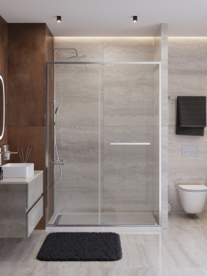 Душевая дверь CEZARES LUX-B-FS-11-140-C-CR фото в интернет-магазине Русалия