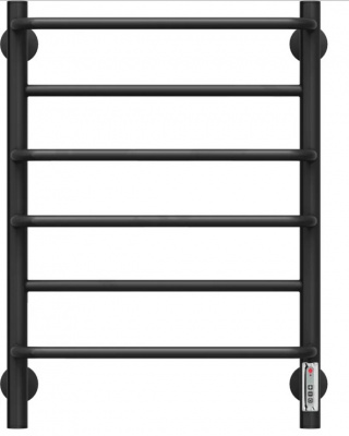 Полотенцесушитель электрический Евромикс П6 450x650, черный (RAL 9005 матовый) 4660059930329 Terminus фото в интернет-магазине Русалия