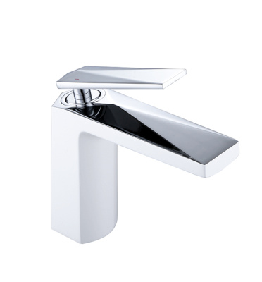 Смеситель для умывальника VENTURO белый + хром 371-W фото в интернет-магазине Русалия