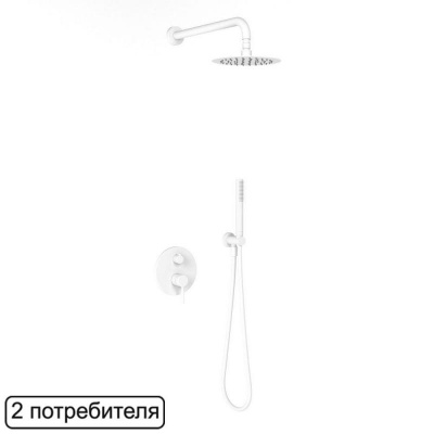 Система для душа скрытого монтажа EXCELLENT Pi AREX.SET.1245WH (белый мат) фото в интернет-магазине Русалия