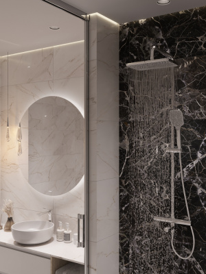 Душевая система с термостатом с изливом для ванны Vivo A64090 Cersanit фото в интернет-магазине Русалия