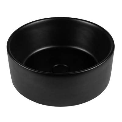 BOND S53-398 Раковина накладная круглая 39*39*15см черная фото в интернет-магазине Русалия