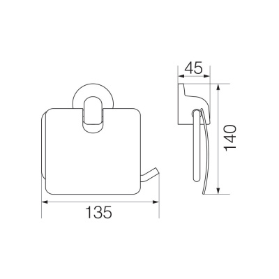 Бумагодержатель закрытый OSC-5281.CR Oscar Chromo Veragio фото в интернет-магазине Русалия