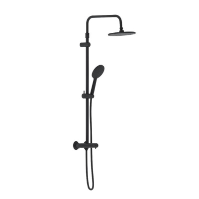 977800300 Jupiter душевая система со смесителем с термостатом чёрный фото в интернет-магазине Русалия