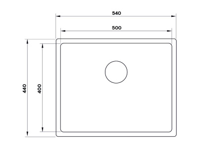 Кухонная мойка UKINOX Techno TEB500.400 -GT10P, 40*50 фото в интернет-магазине Русалия