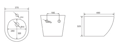Керамическое подвесное биде CANBERRA BD700-141W CHARUS фото в интернет-магазине Русалия