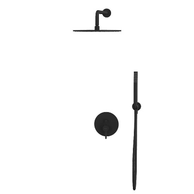 Система для душа скрытого монтажа WHITECROSS Y YSET04BL (черный мат) фото в интернет-магазине Русалия