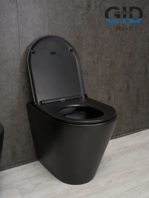 Унитаз приставной Gid TRS-263BM 62212Y черный матовый 56x36x41 фото в интернет-магазине Русалия