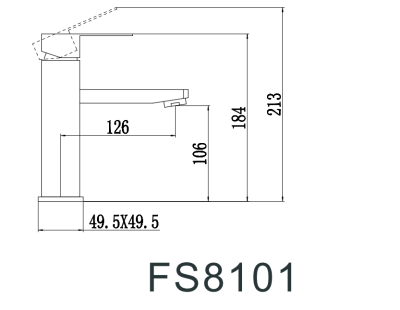 Смеситель для умывальника Fmark (FS8101) фото в интернет-магазине Русалия