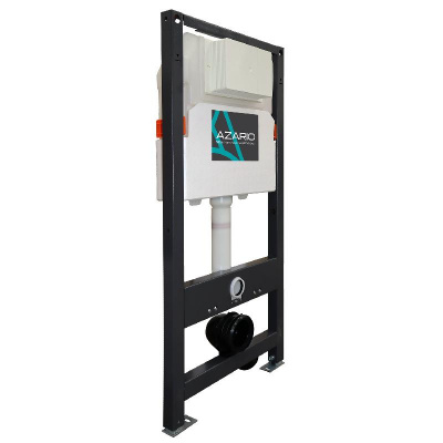 Инсталляция для подвесного унитаза AZARIO NEW сталь, пластик, 2-х режимный смыв 3/6 л. (AZ-501A) фото в интернет-магазине Русалия