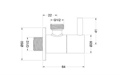Угловой переходник AQUATEK AQ2452CR фото в интернет-магазине Русалия