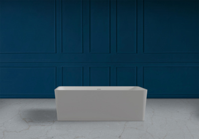 Ванна из искусственного камня ABBER Stein AS9623 белая матовая 170х80х56 см фото в интернет-магазине Русалия