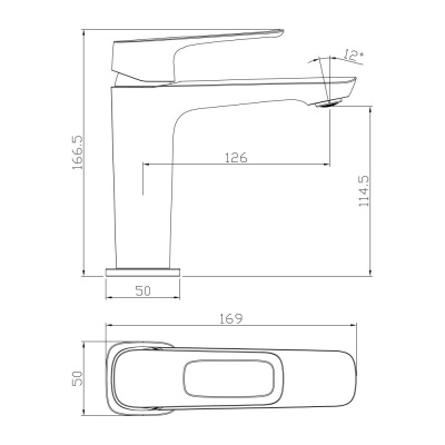 Смеситель для раковины Rossinka (RS46-11) фото в интернет-магазине Русалия